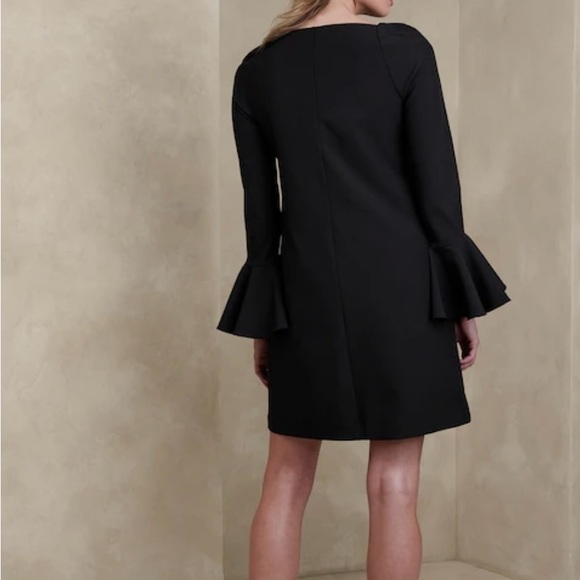 NWT BANANA REPUBLIC RUFFLE-SLEEVE MINI DRESS XL - Picture 3 of 4